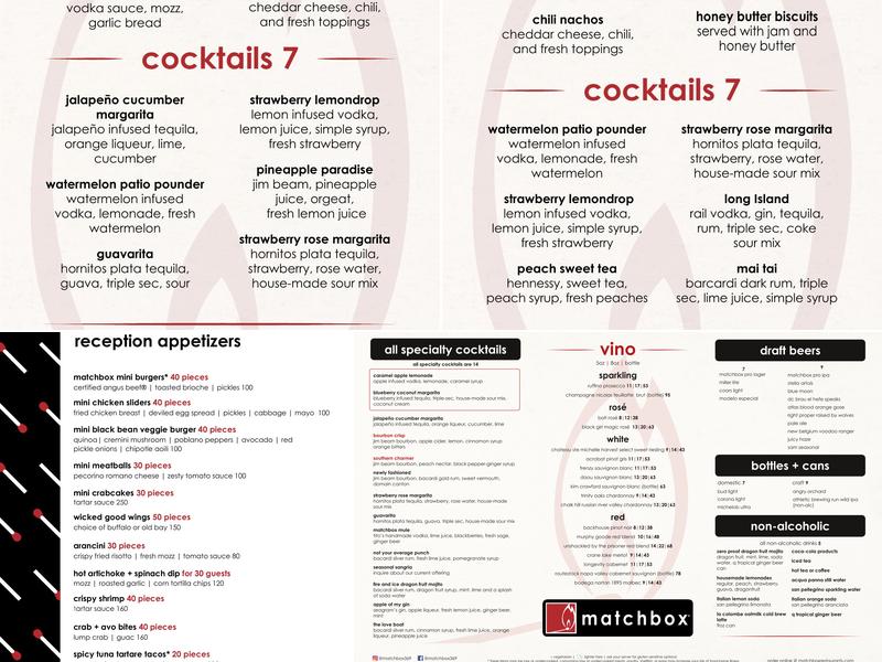 matchbox Menu