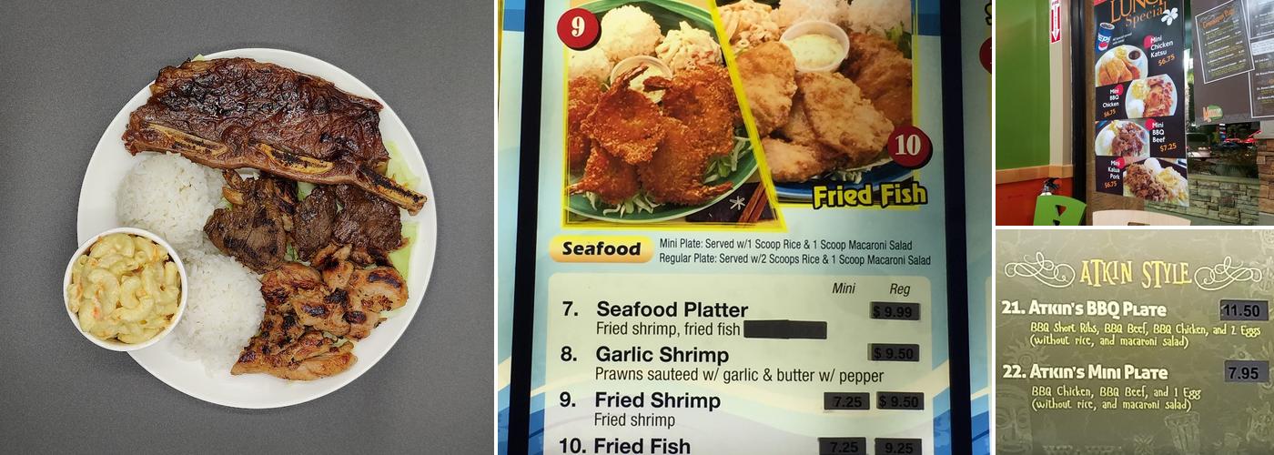 Maui Hawaiian Barbeque Menu