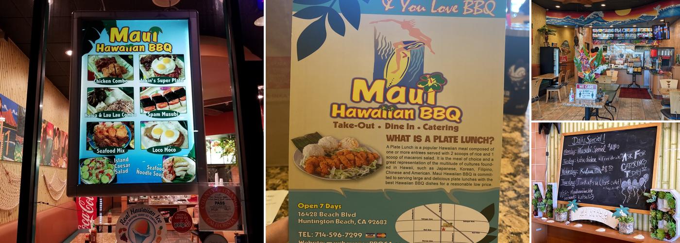 Maui Hawaiian BBQ Menu