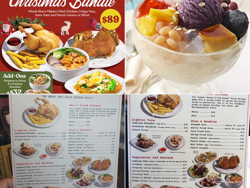 Max's Restaurant Milpitas, Cuisine of the Philippines Menu