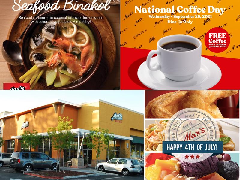 Max's Restaurant Milpitas, Cuisine of the Philippines