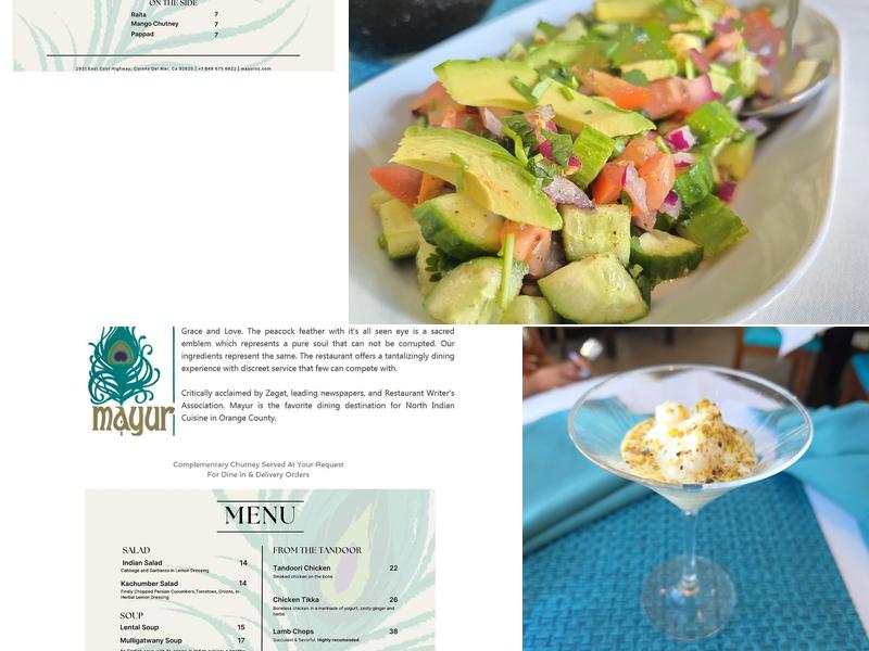 Mayur Cuisine of India Menu