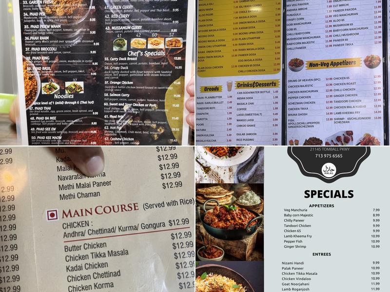 Mayuri Express Menu
