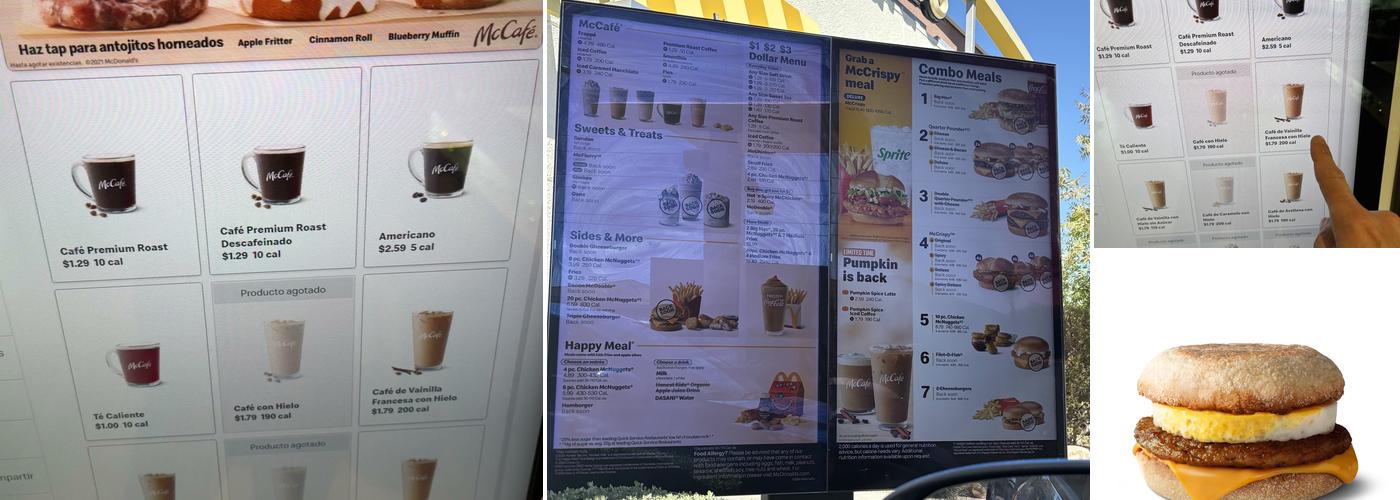 McDonald's Menu