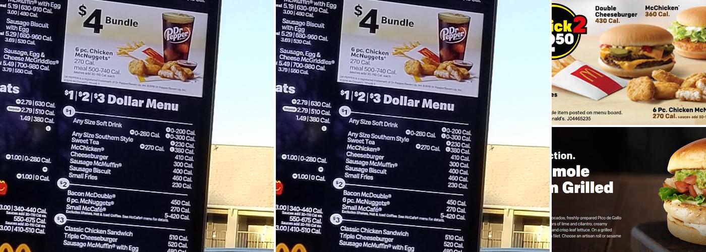 McDonald's Menu