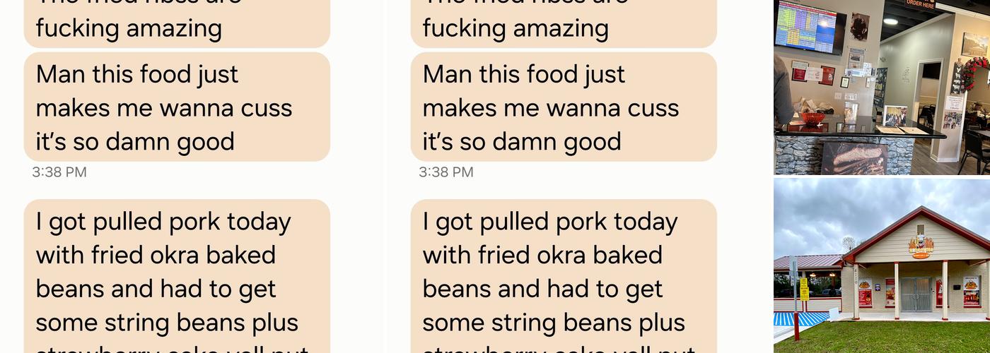 McInnis's 12 Bone BBQ Menu