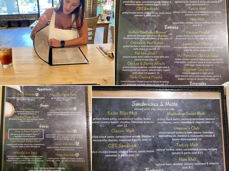 Grunow's Kitchen Menu