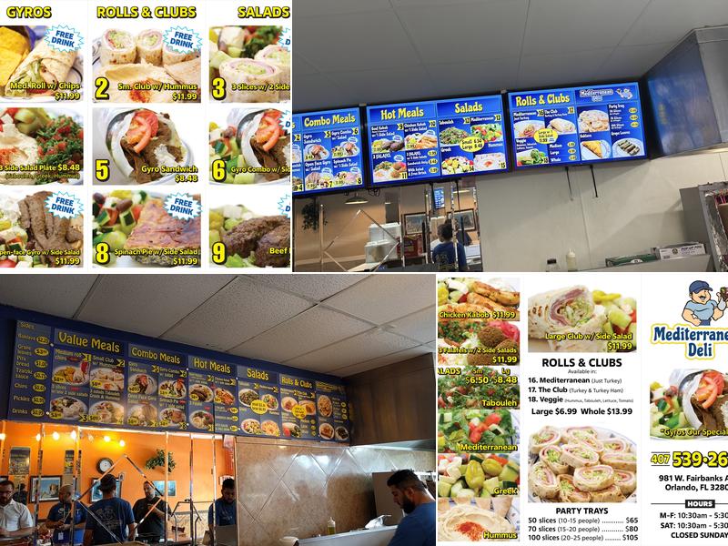 Mediterranean Deli Menu