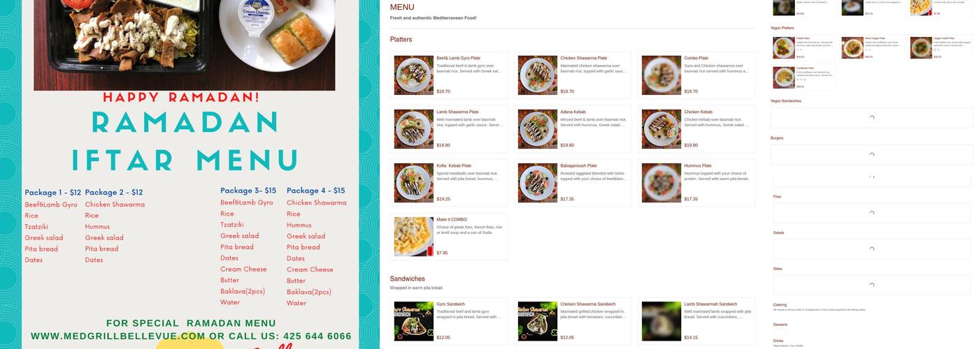 Mediterranean Grill Menu