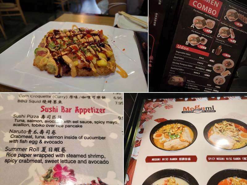Megumi Japanese Ramen & Sushi Bar Menu