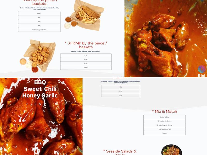 Off The Hook Fish & Shrimp Menu