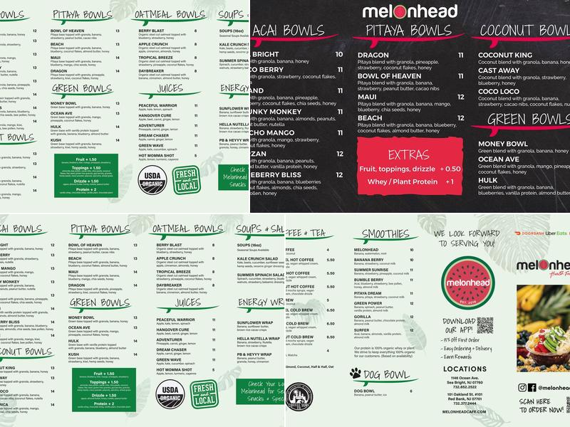 Melonhead Menu