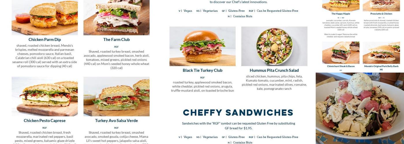 Mendocino Farms Menu