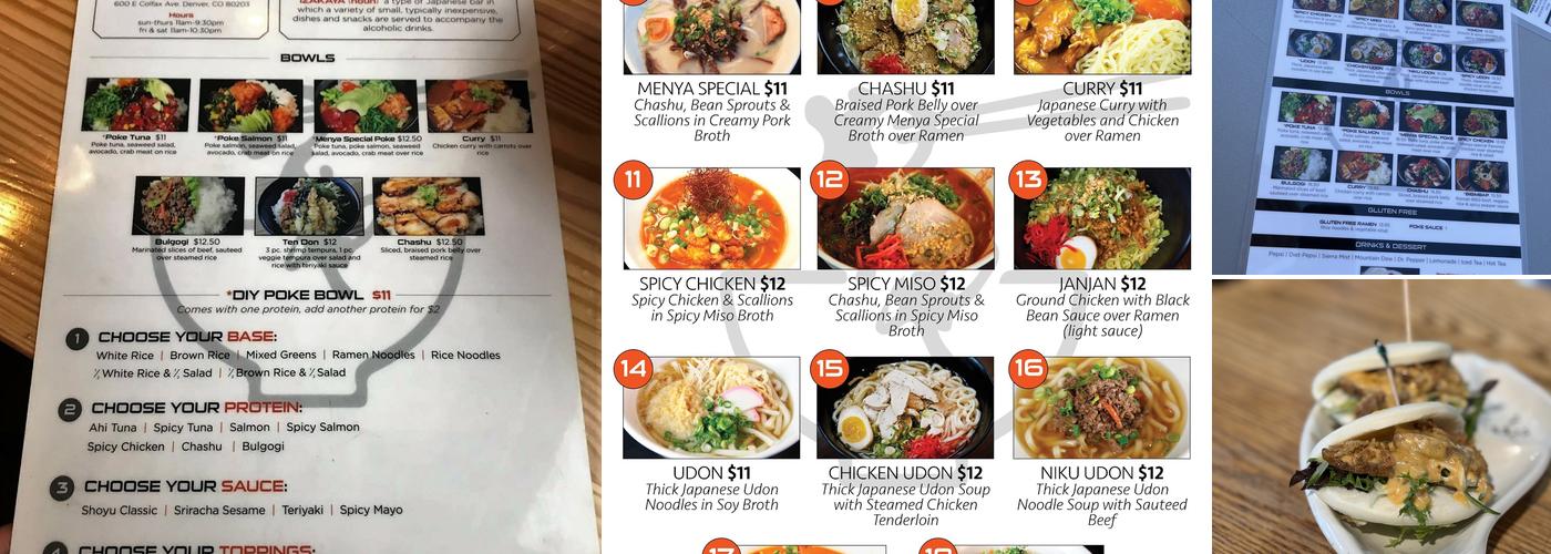 Menya Ramen & Poke Menu
