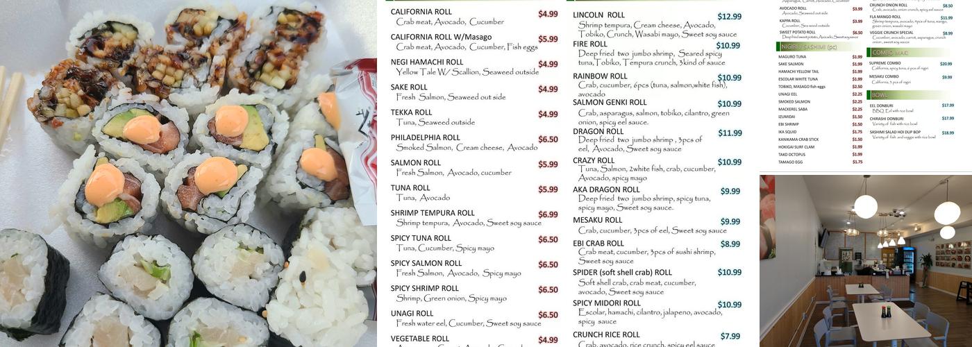 Mesaku Sushi (Carry Out Only) Menu