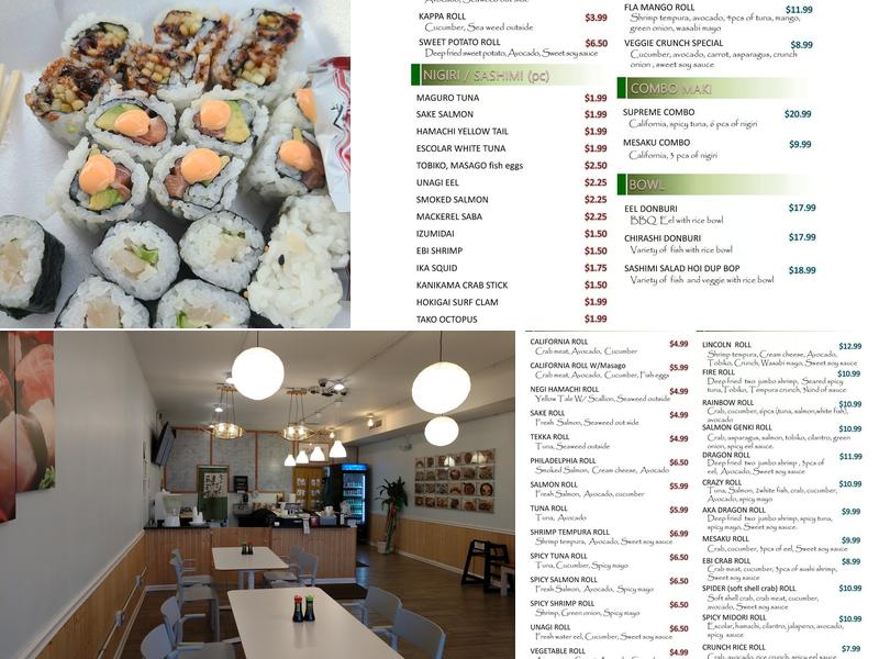 Mesaku Sushi (Carry Out Only) Menu