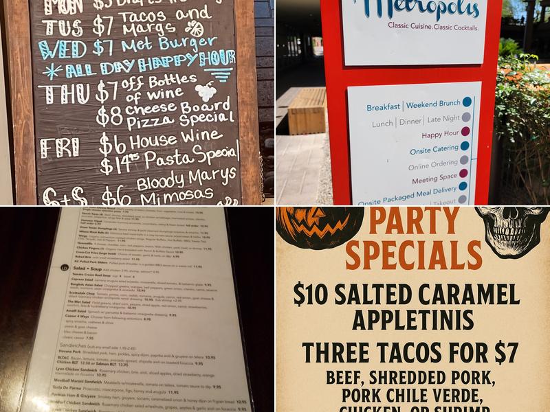 Metropolis Menu