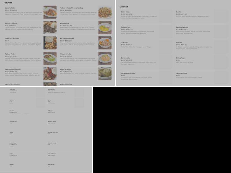 Mex Perú Gipsy Menu