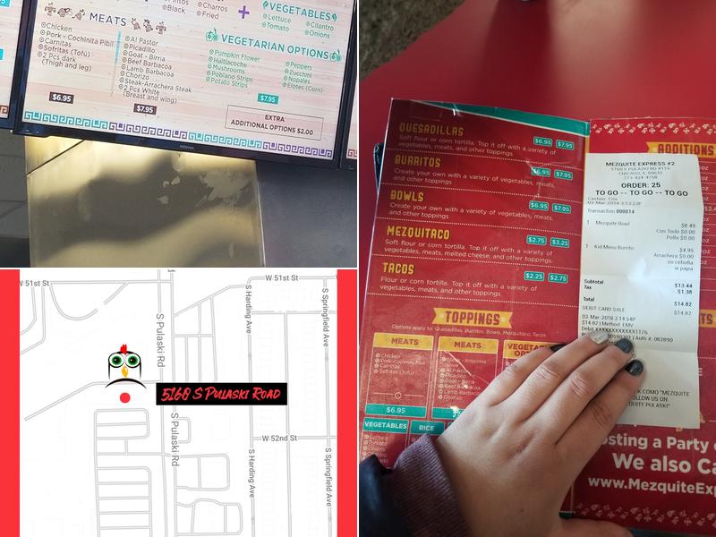 Ay Carbon Pollo Grill Menu