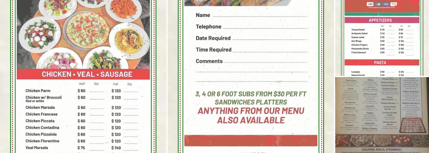 Mezza Luna || Menu