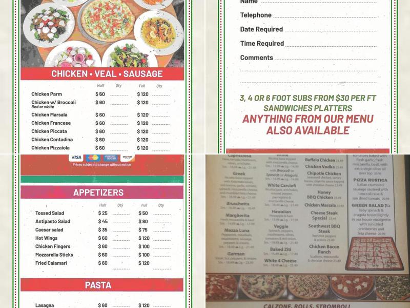 Mezza Luna || Menu