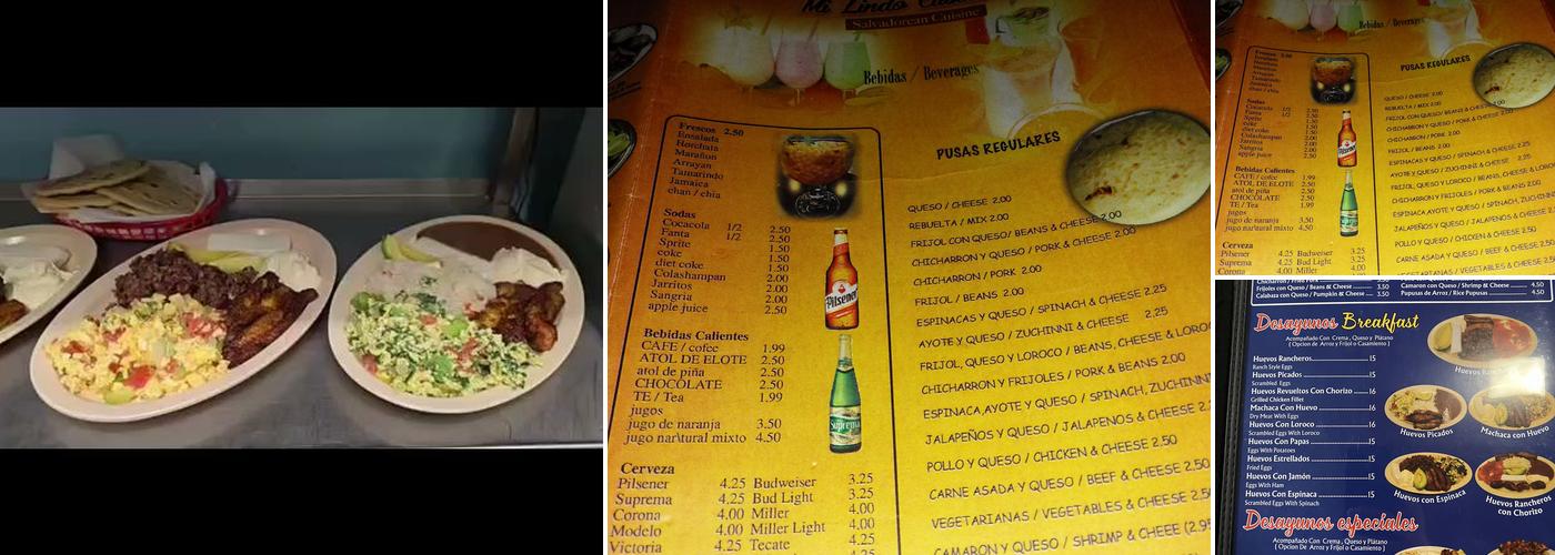 Mi Lindo Cuscatlan Restaurant y Pupuseria Menu