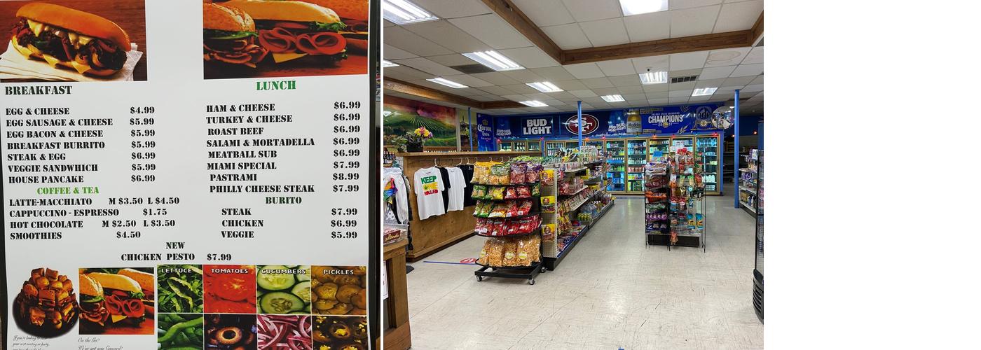 Miami Liquor and Food Menu