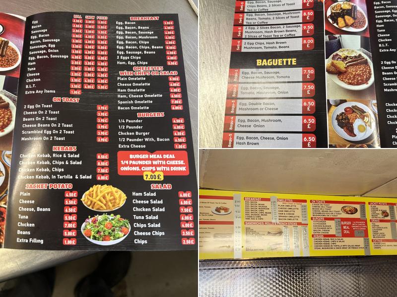 The breakfast box Menu