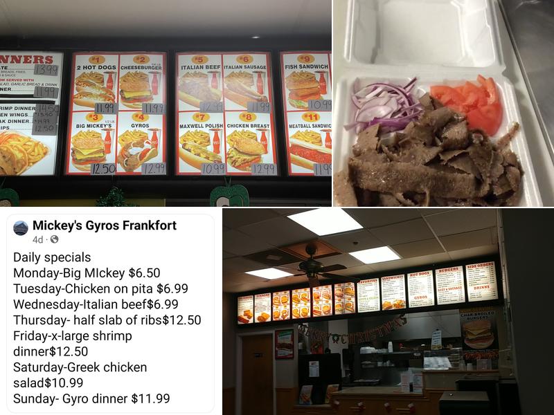 Mickey's Gyros Menu