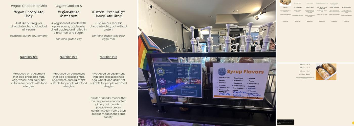 Midnight Cookie Co. Menu