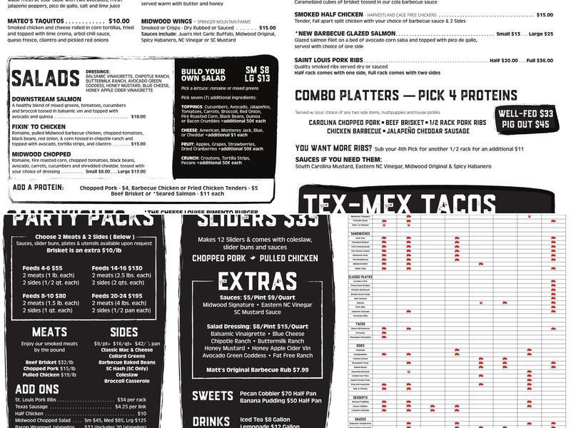 Midwood Smokehouse Menu
