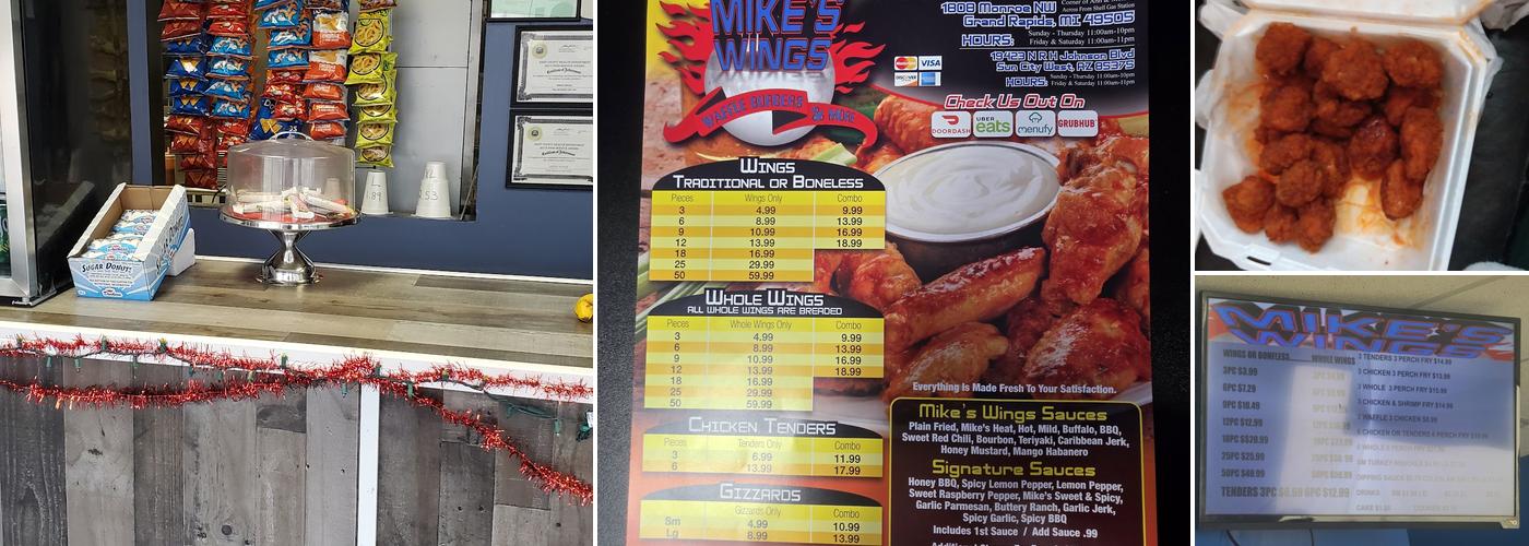 Mike's Wings Menu