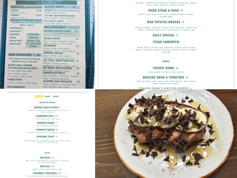 Millers All Day Menu