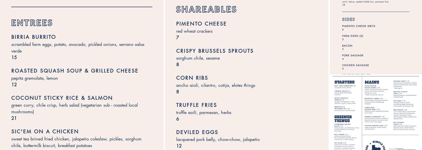 Milo Menu