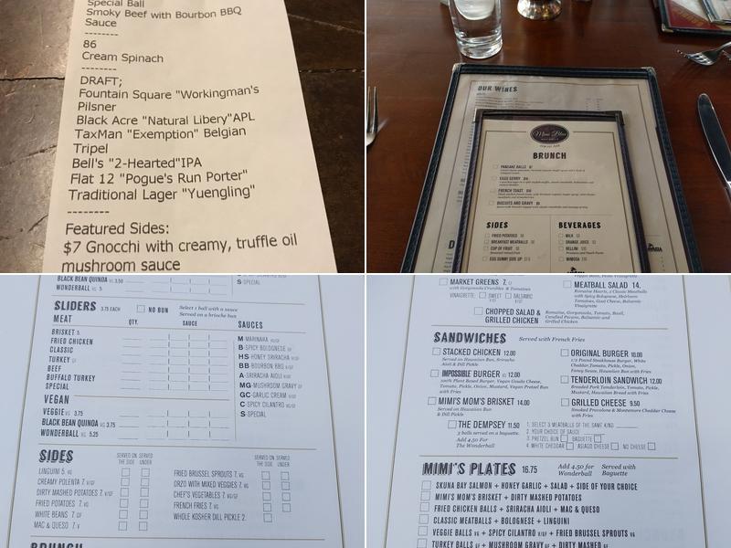 Mimi Blue Restaurants Menu