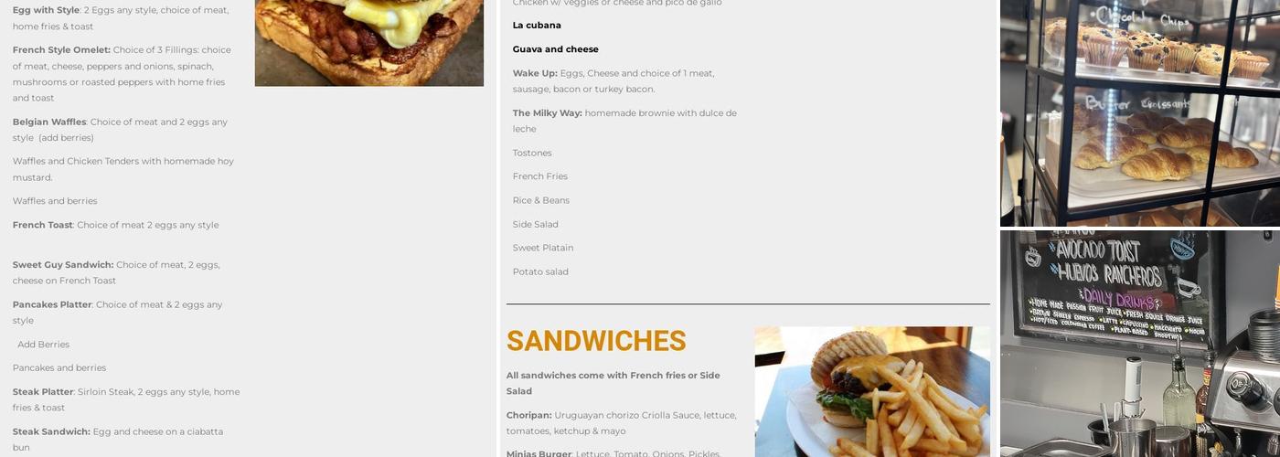 Minias Bloomfield Menu