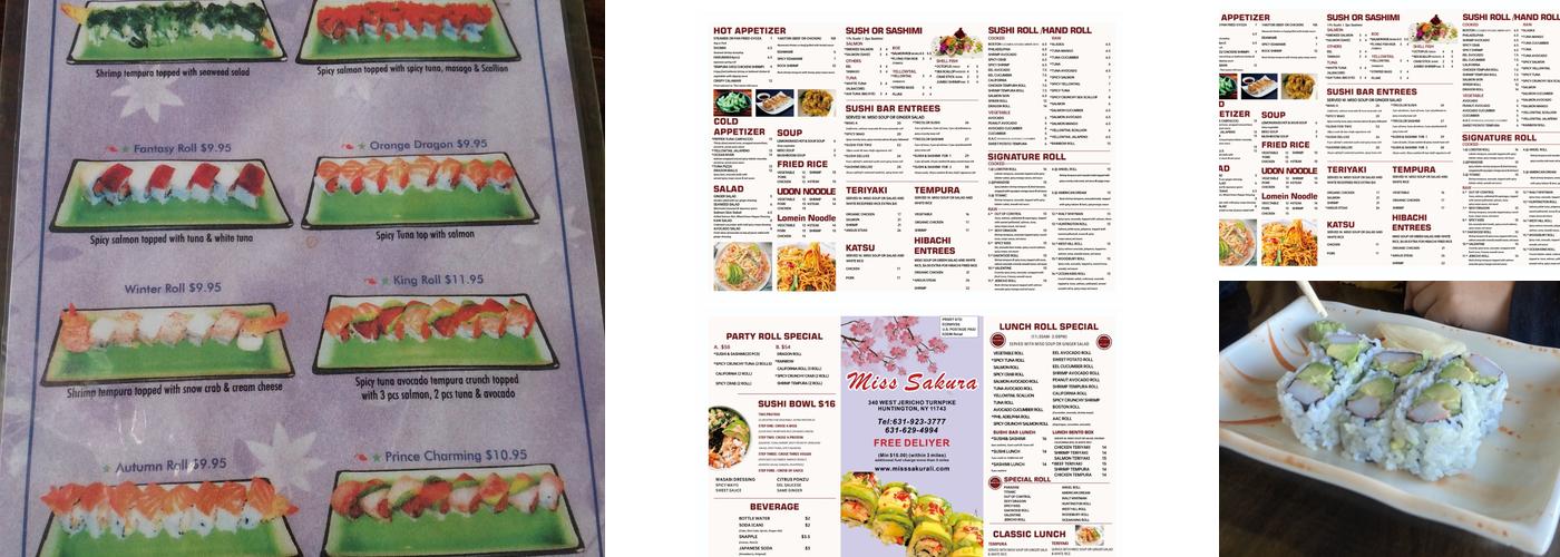 Miss Sakura Menu