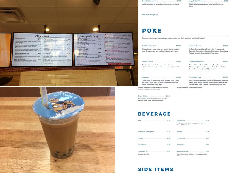 Miyako Poké Bowl Menu