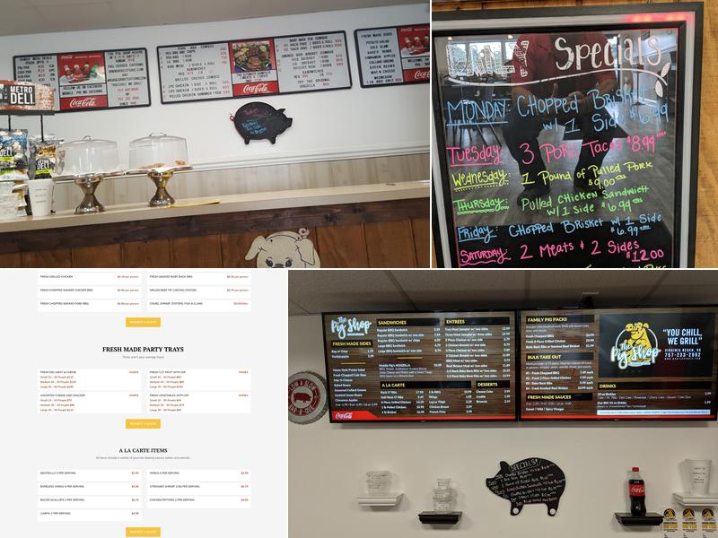 Mobile Pig-Nic Catering Menu