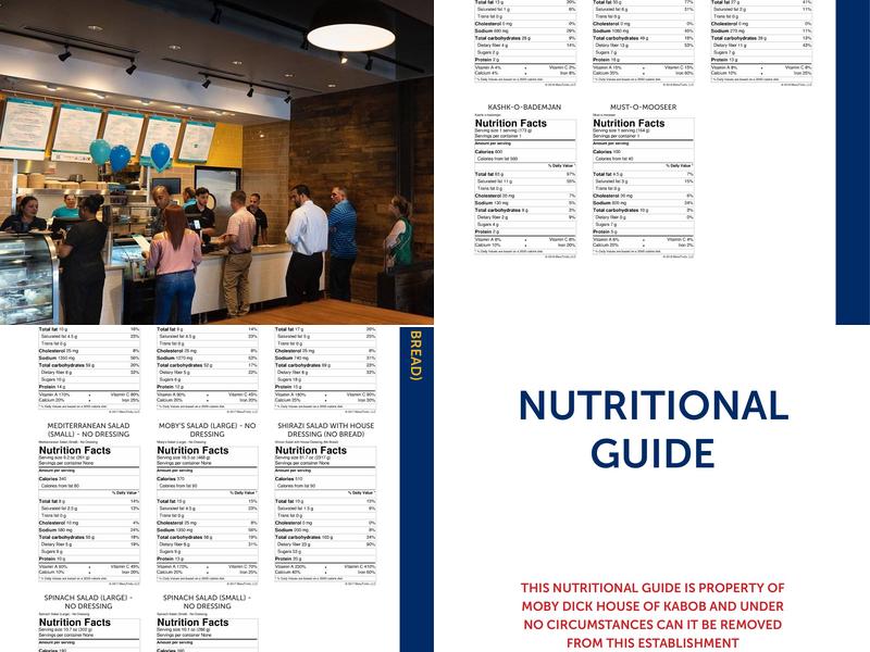 Moby Dick House of Kabob Menu