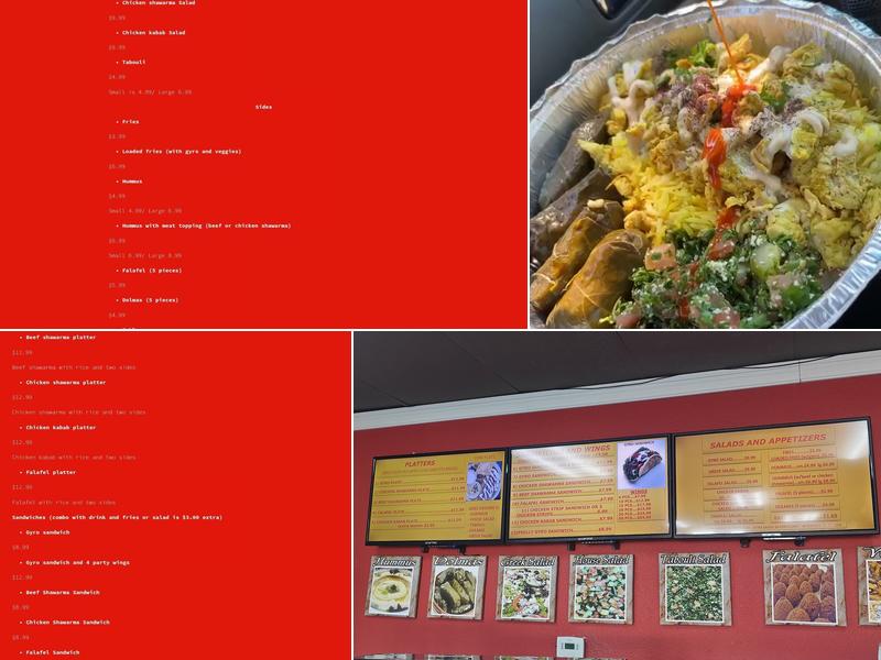 Moe’s Gyro (Gyros and Wings) Menu