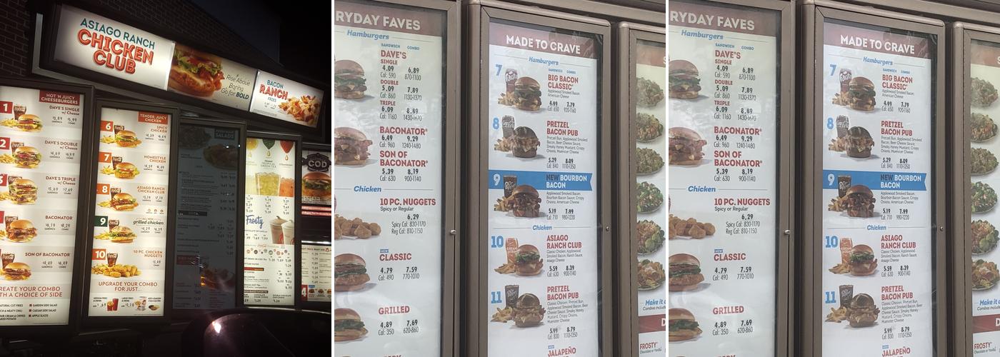 Wendy's Menu