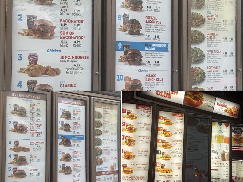 Wendy's Menu