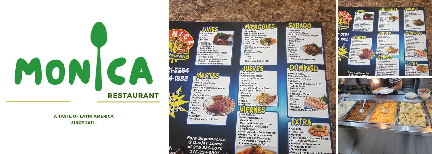 Monica Restaurant Menu