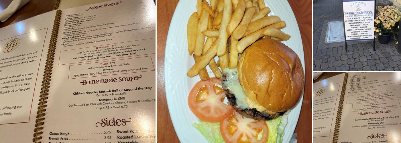Montclair House Grill Menu