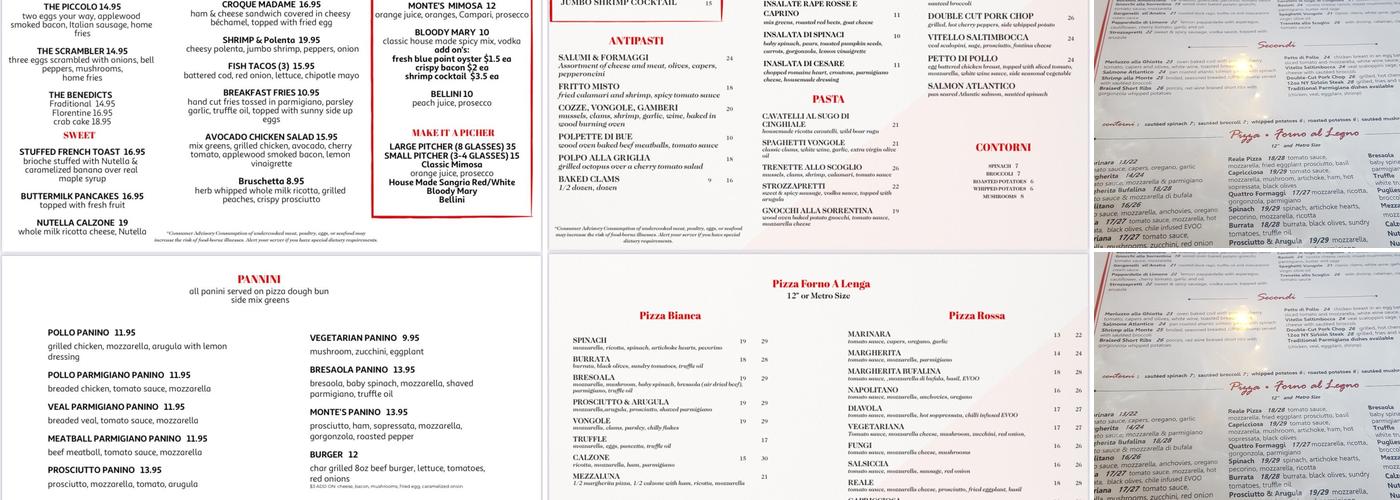 Monte's Menu