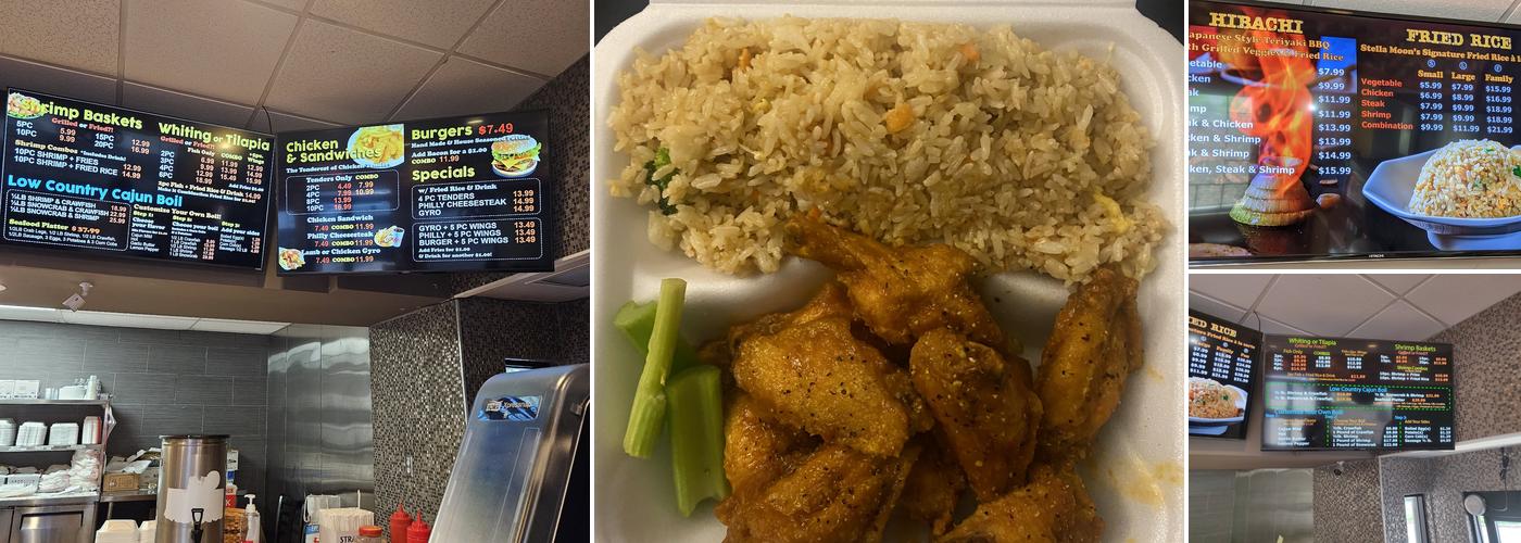 Moon's Wings & Hibachi Menu