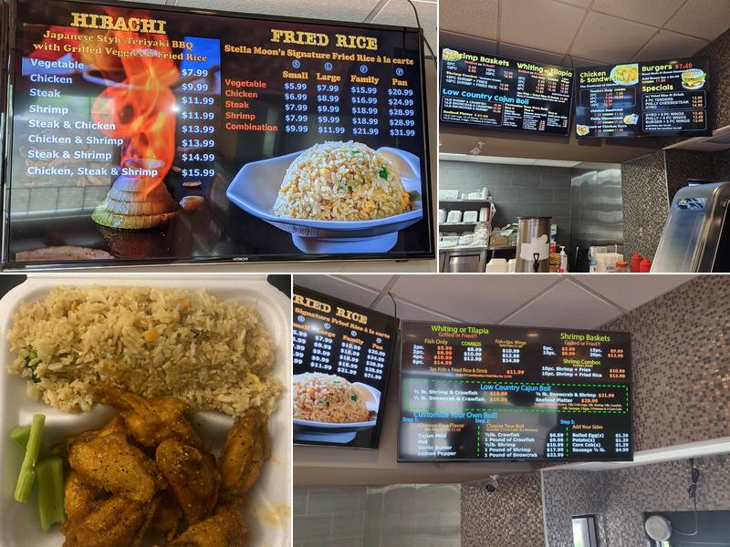 Moon's Wings & Hibachi Menu