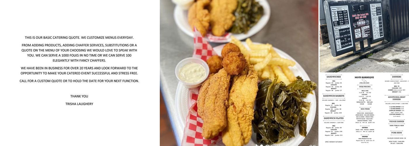 Mot's Pit Cooked Barbeque Menu