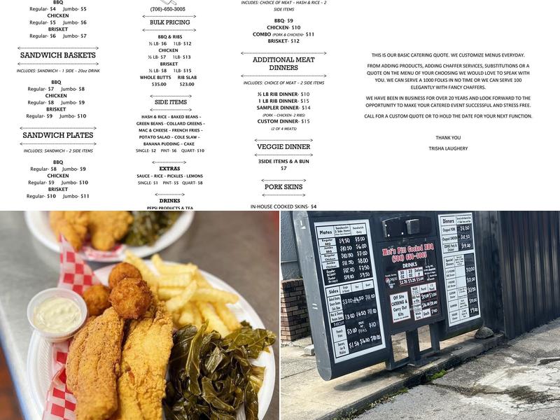 Mot's Pit Cooked Barbeque Menu